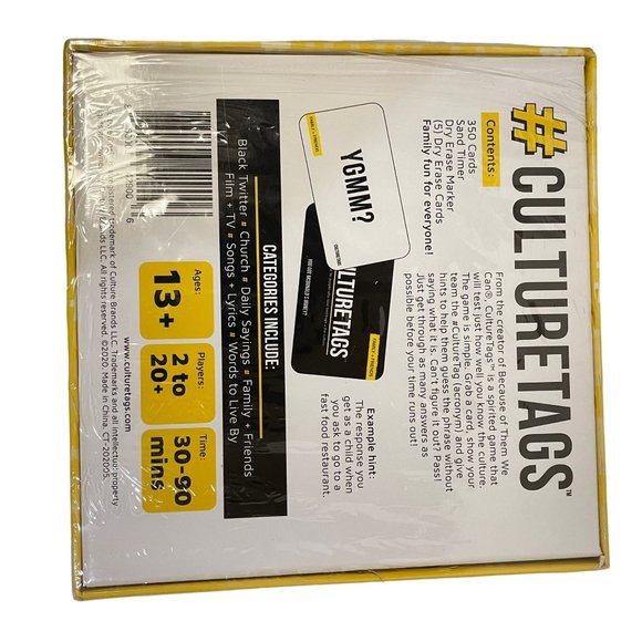 NIB #CULTURE TAGS A Game for People Who Love Hashtags The Culture Party Game - Picture 3 of 4